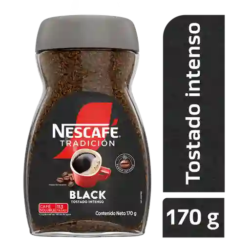 Café instantáneo NESCAFÉ Tradición Black tostado intenso x 170g
