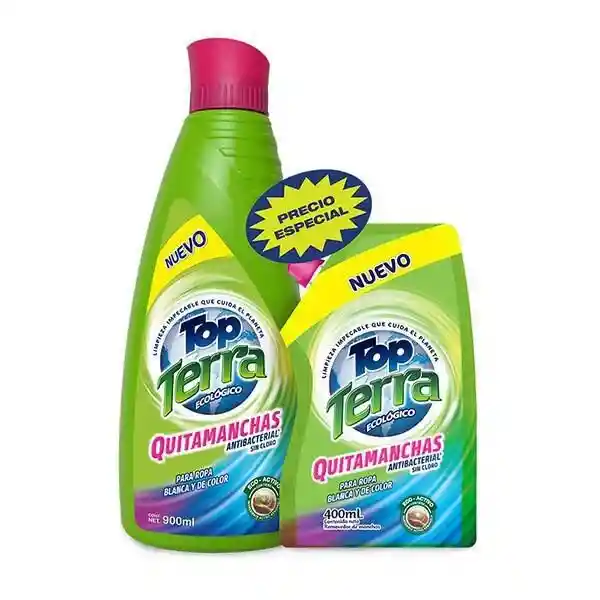 Top Terra Limpiador Quitamanchas Antibacterial sin Cloro