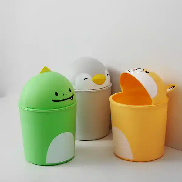 Miniso Bote Para Basura Escritorio Mini Minisau Dinosaurio