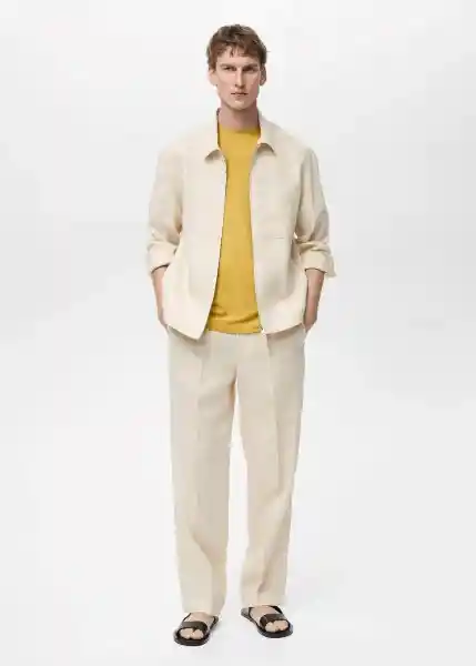 Chaqueta Scott Marfil Talla S Hombre Mango