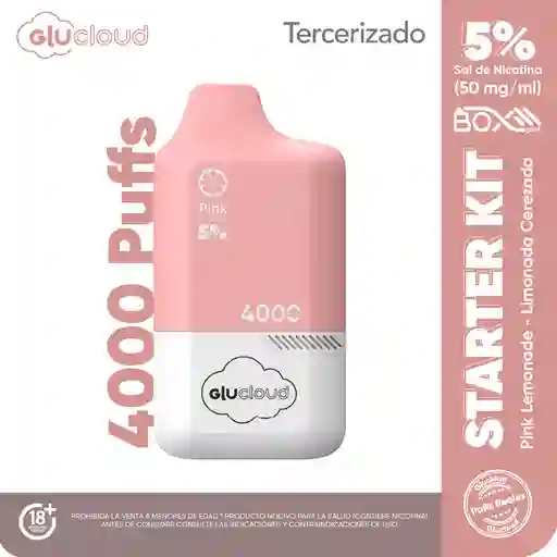 Combo Glucloud Starter Kit Pink Lemonade Pod Box / 4000 Puff