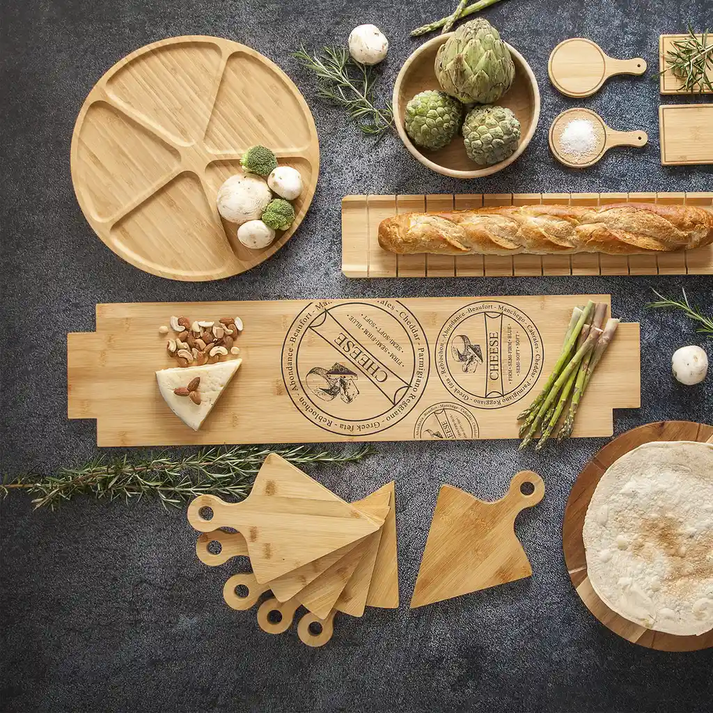 Ambiente Gourmet Tabla Para Quesos en Bambú