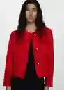 Chaqueta Wintour Rojo Talla M Mujer Mango