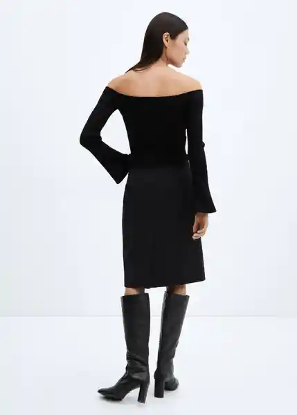 Cárdigan Laurent Negro Talla L Mujer Mango