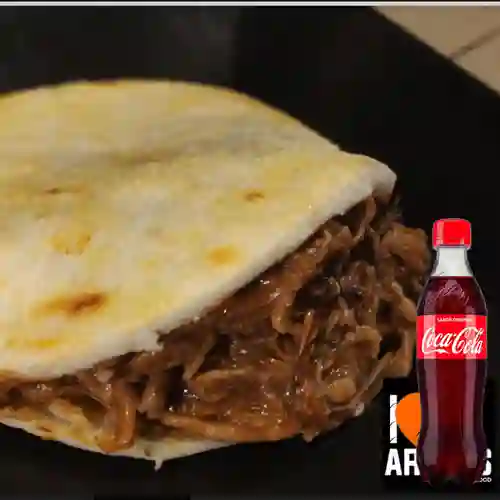 Combo Arepa Solo Carne +cocacola Orig 400ml