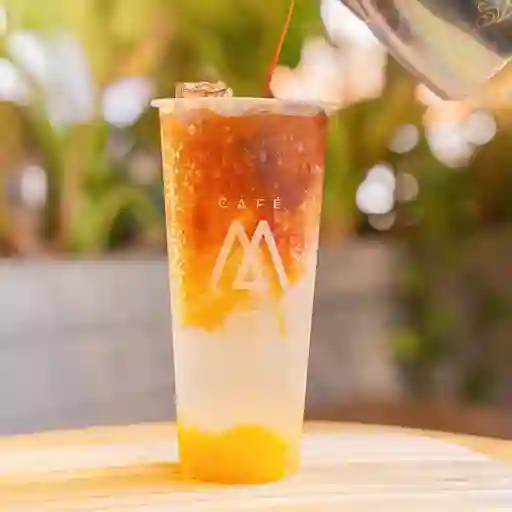 Purificacion -peach coffe soda
