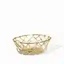 Canasta Malla Dorada 7.6x24.8x17.1