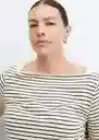 Camiseta Saco Piedra Talla S Mujer Mango