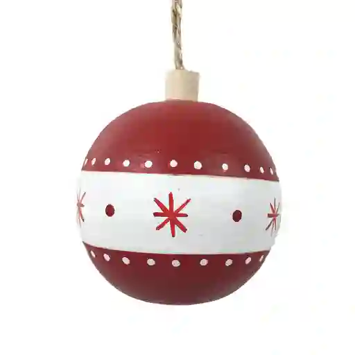 Esfera Rojo Con Blanco Folk Krea