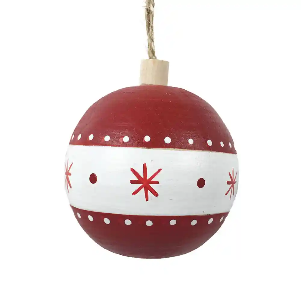 Esfera Rojo Con Blanco Folk Krea