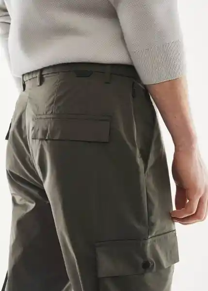 Pantalón Potasio Khaki Talla 38 Hombre Mango