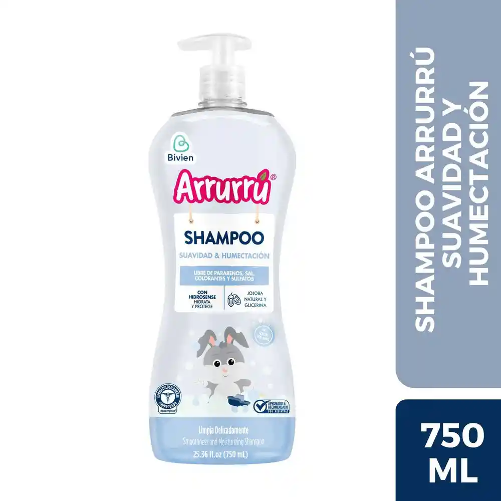 Shampoo Bebe Suavidad y Humectación Arrurru