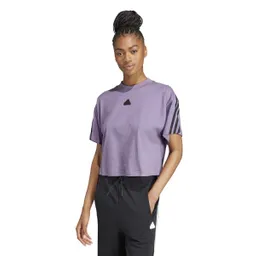 Adidas Camiseta W Fi 3S Tee Para Mujer Morado Talla L