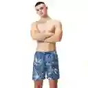 Pantaloneta Printed Leisure 18 Pulgadas V2 Hombre Azul-l