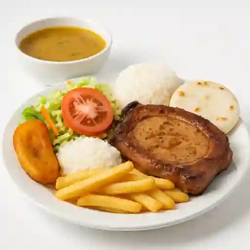 Almuerzo Chuleta de Cerdo