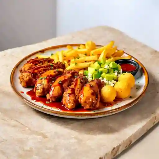7 Alitas En Salsa Bbq