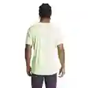Adidas Camiseta Adizero e Tee Hombre Verde Talla M IN2264