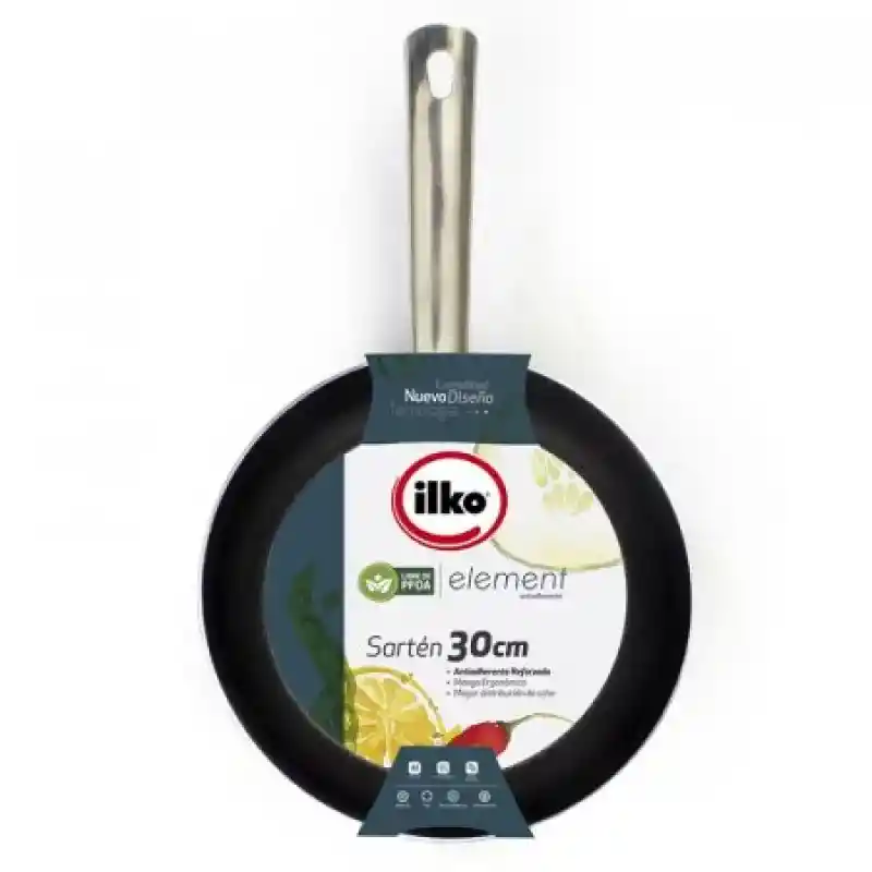 Ilko Sartén Aluminio Antiadherente Silver 30 Cm