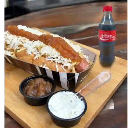 Combo Hot Dog y Gaseosa 400ml Coca Cola