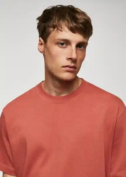 Camiseta Anouk Coral Talla M Hombre Mango