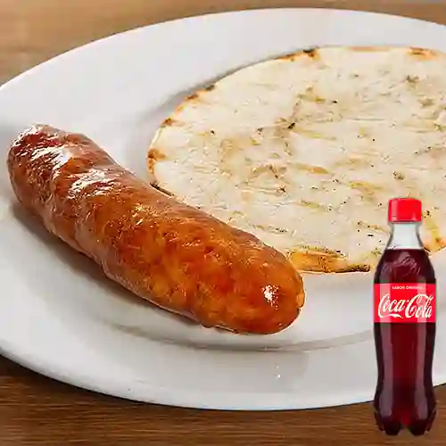 Combo Arepa de Chorizo +Cocacola Orig 400ml