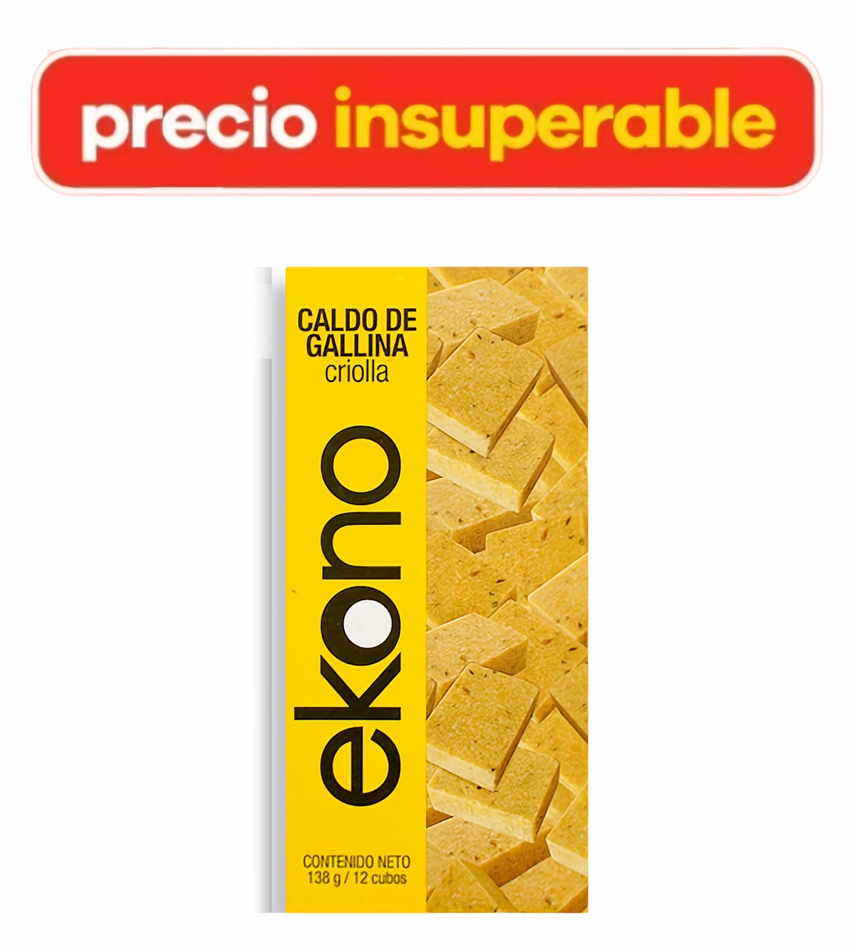 Ekono Caldo De Gallina Criolla 12 x 138 g