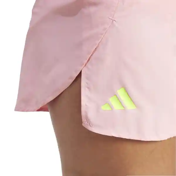 Adidas Short Adizero e Split Para Mujer Rosado Talla L