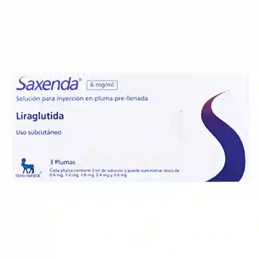 Saxenda (6 mg/mL) (3 Plumas)