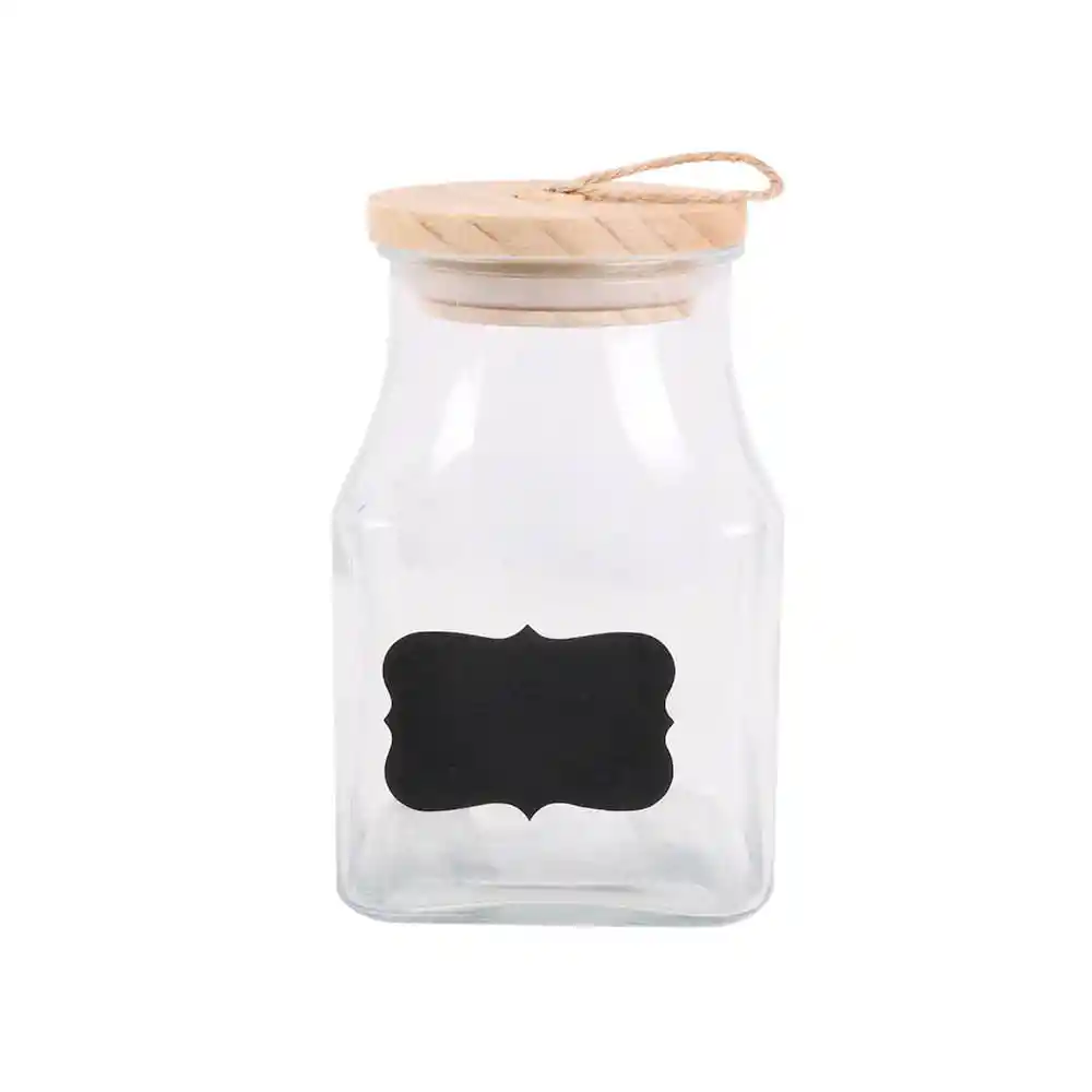 Canister Tapa Madera L Krea