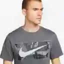 Nike Camiseta Tee Camo Para Hombre Gris Talla XL