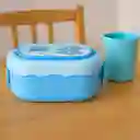 Contenedor de Doble Pared Azul 1600 mL Serie Care Bears Miniso