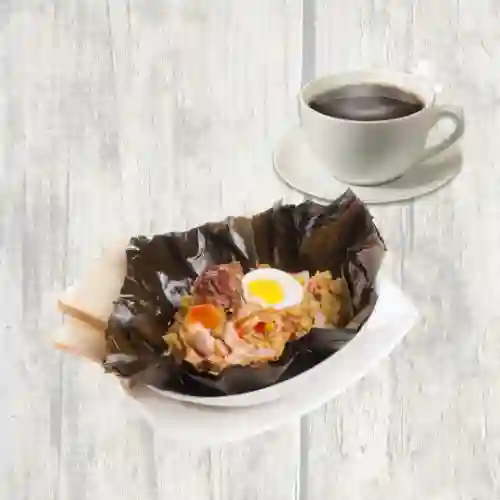 Desayuno con Tamal
