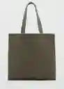 Bolso Tote Khaki Talla 99 Hombre Mango
