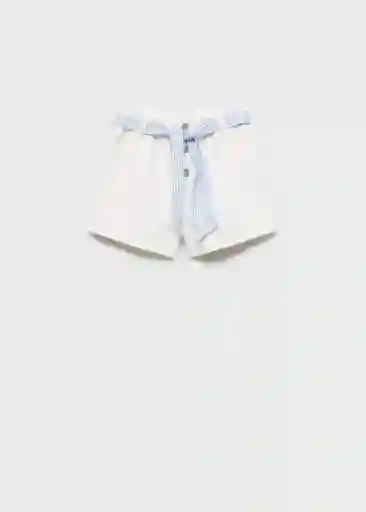 Short Gala Blanco Talla 06 Niñas Mango