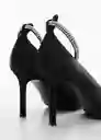 Zapatos Strass Negro Talla 39 Mujer Mango