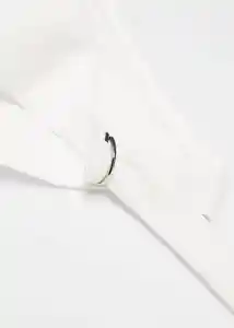 Chaleco Iguana Blanco Talla M Mujer Mango