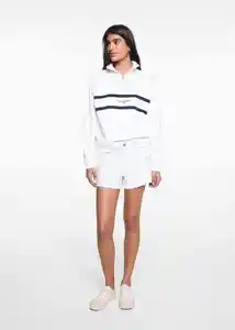 Short Cargo W Off White Talla 18 Niñas Mango