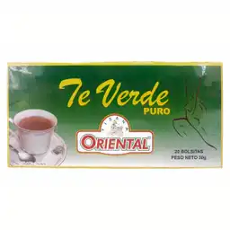 Oriental Té Verde Puro x 20 Unidades