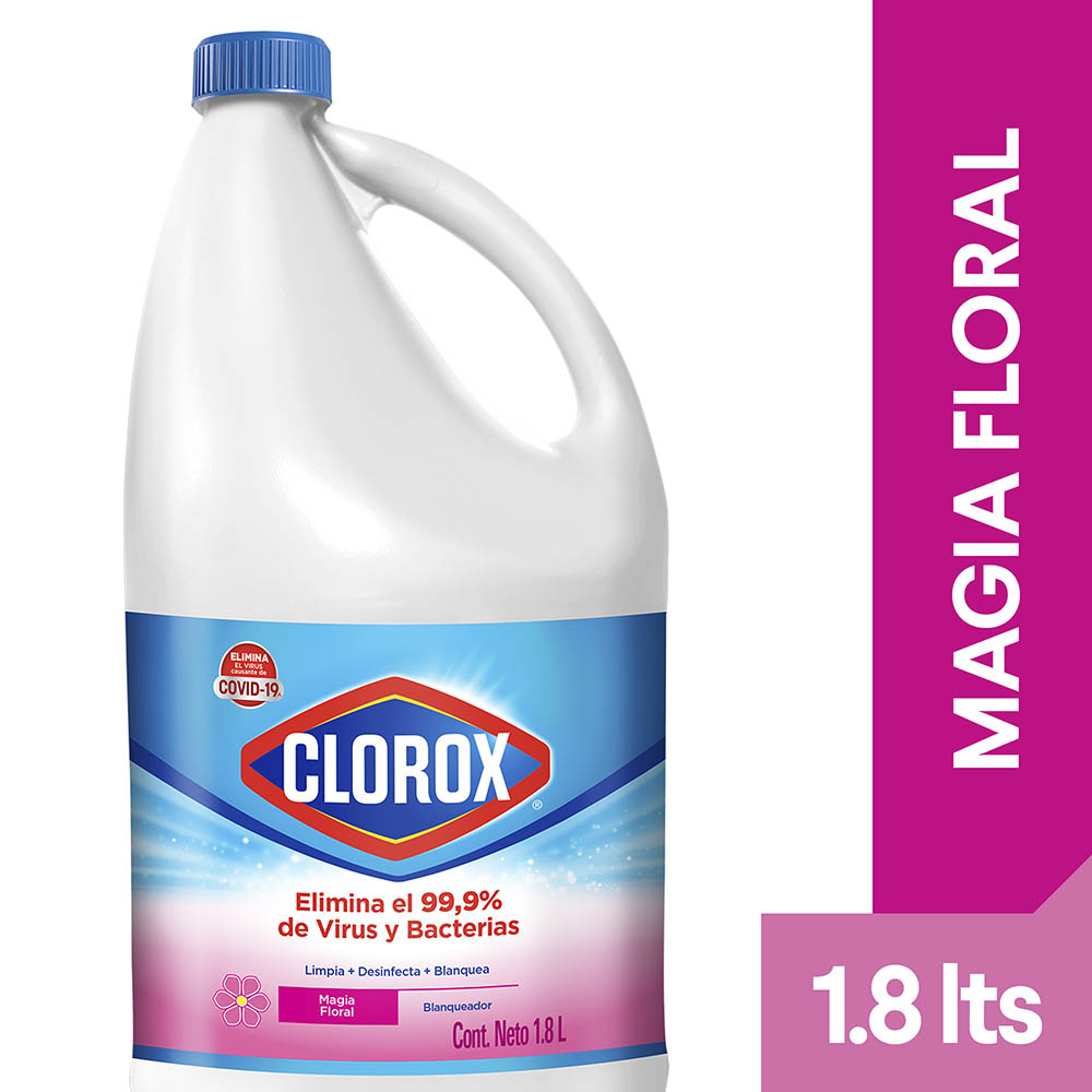 Blanqueador Clorox Magia Floral Botella 1.8 lt