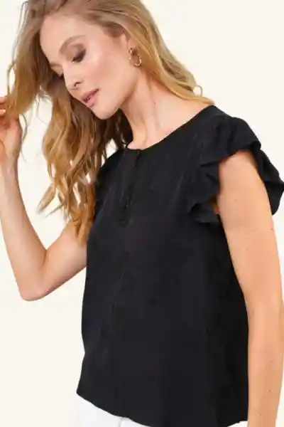 Blusa Haifa Color Negro Talla S Ragged