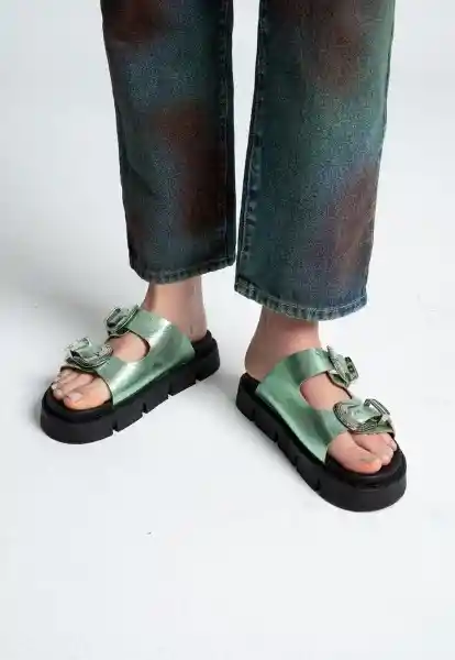 Sandalias Daniela Salcedo Verde Talla 37 Arkitect