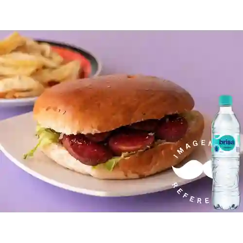 Combo Sandwich Tajado Chorizo + Brisa Sin Gas 600ML