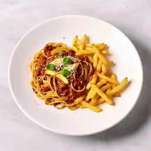 Espaguetis en Salsa Boloñesa