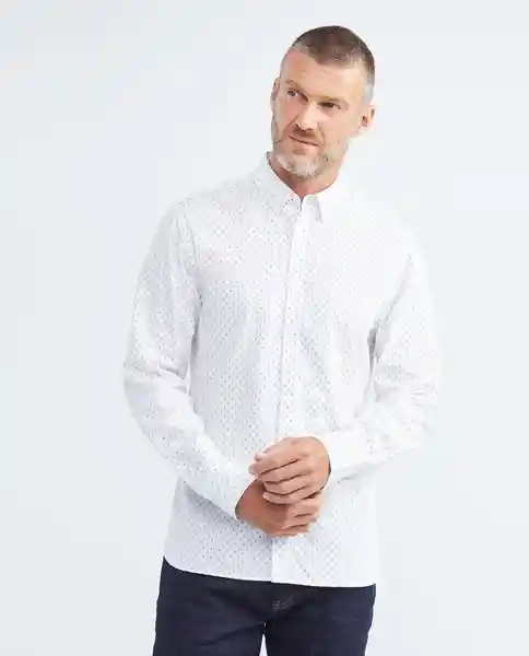 Camisa Bamboo Blanco Calmoso Preteñido Talla Xl Hombre Chevignon