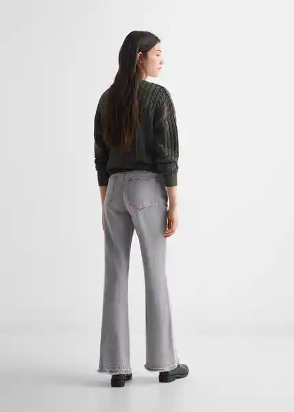 Jean Greyfl Tejano Niñas Gris Talla 19 Mango