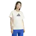 Adidas Camiseta Manga Corta Lifestyle de Mujer Blanco Talla L