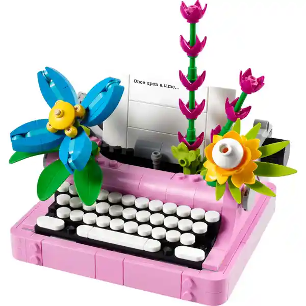 Set de Construcción Máquina de Escribir Con Flores Lego