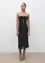 Vestido Dali Negro Talla M Mujer Mango