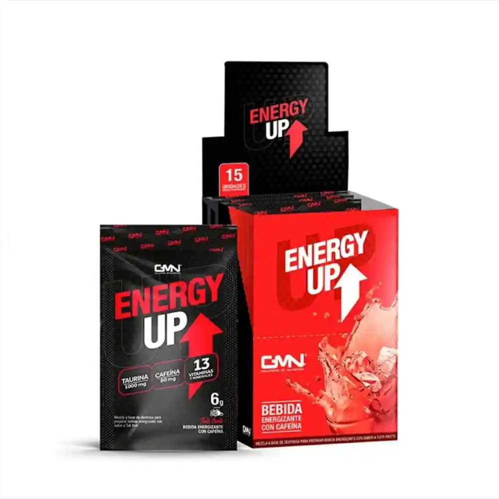 Gmn Shaker Con 20 Sobres De Bebida Energizante Energy Up