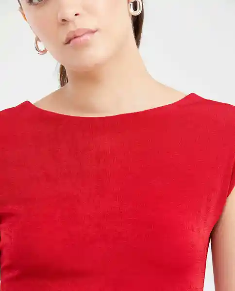 Camiseta Square Backneck Top Rojo Chili Oscuro T. M Chevignon